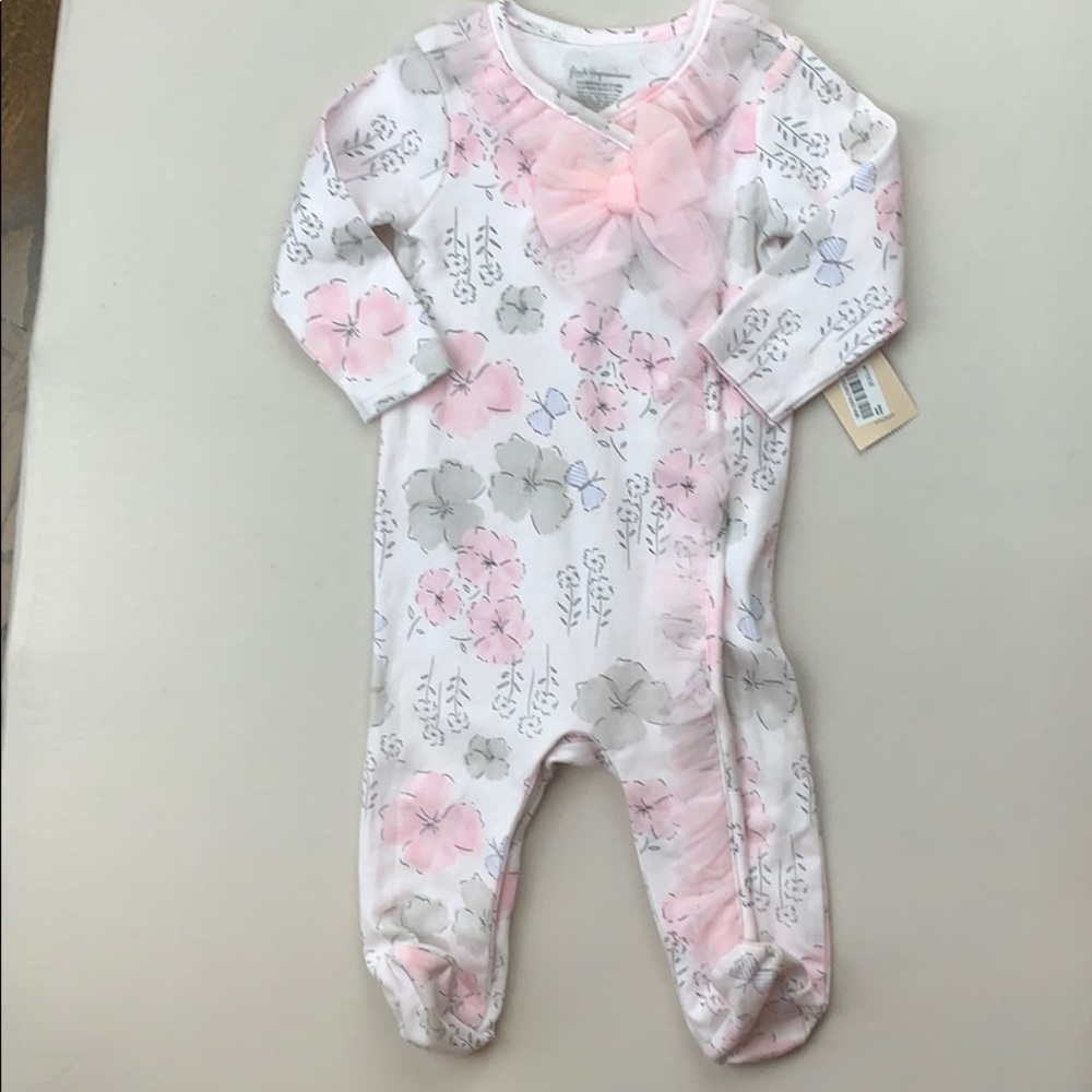 First Impressions Ruffled Butterfly Footie